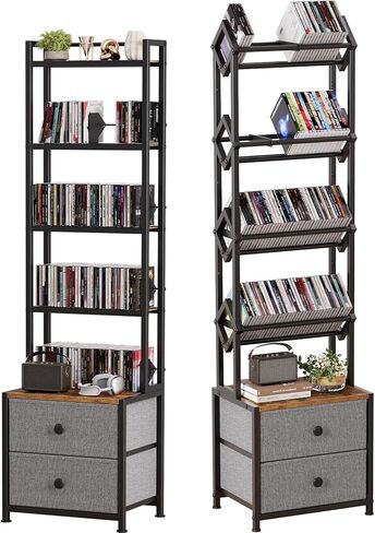 CD Storage Rack Bundle – Multi-Functional Organizer Set for CDs, DVDs, VCDs, Games – Space-Saving, Sturdy & Versatile Media Shelf Combination in Saudi Arabia