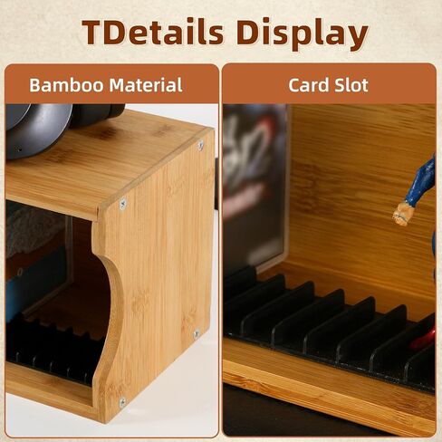 AriSen Bamboo CD Storage Rack, CD Record Rack, DVD Media Disc Rack, Storage & Display Rack for Vintage Music Records, CD Collection Case in Saudi Arabia