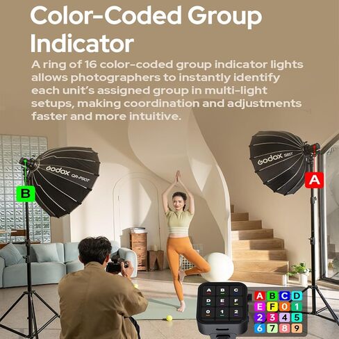 GODOX AD100 Pro II AD100Pro II 2.4G TTL1/8000 HSS 100W Pocket Flash,2850mAh Battery,60-100 Consecutive Full Power Pop,Color-Coded Group,0.01-1.5s Recycle for Canon Sony Nikon Fuji Olympus Panasonic in Saudi Arabia