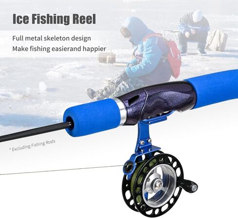 Large Spool Diameter Professional Ice Fishing Accessories Reel Aluminum Spool with Smooth Casting Systems in Saudi Arabia