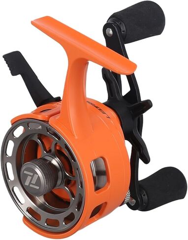 Ice Fishing Inline Reel with Magnetic Drop-System, 3.2:1 Ratio, 3+1 Bearings, Two-Way Free-Spool Lever, ABS and Metal Build in Saudi Arabia
