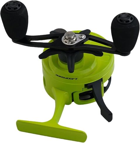 Ice Fishing Inline Reel with Magnetic Drop-System, 3.2:1 Ratio, 3+1 Bearings, Two-Way Free-Spool Lever, ABS and Metal Build in Saudi Arabia