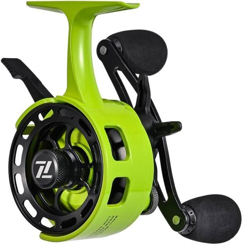 Ice Fishing Inline Reel with Magnetic Drop-System, 3.2:1 Ratio, 3+1 Bearings, Two-Way Free-Spool Lever, ABS and Metal Build in Saudi Arabia