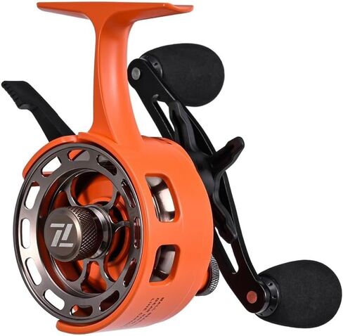 Ice Fishing Inline Reel with Magnetic Drop-System, 3.2:1 Ratio, 3+1 Bearings, Two-Way Free-Spool Lever, ABS and Metal Build in Saudi Arabia