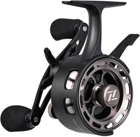 Ice Fishing Inline Reel with Magnetic Drop-System, 3.2:1 Ratio, 3+1 Bearings, Two-Way Free-Spool Lever, ABS and Metal Build in Saudi Arabia
