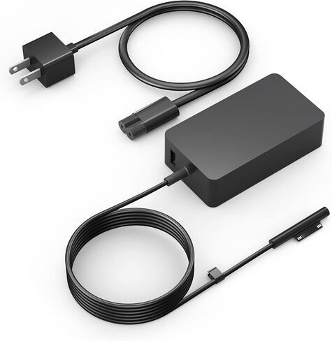 65W Surface Pro Laptop Charger for Microsoft Surface Pro 11,10, 9, 8, 7+, 7, 6, 5 Surface Laptop 5 Studio 4 Go 3 2, Surface Book 3 2 1, Surface Go Tablet, Support 36W, 44W in Saudi Arabia