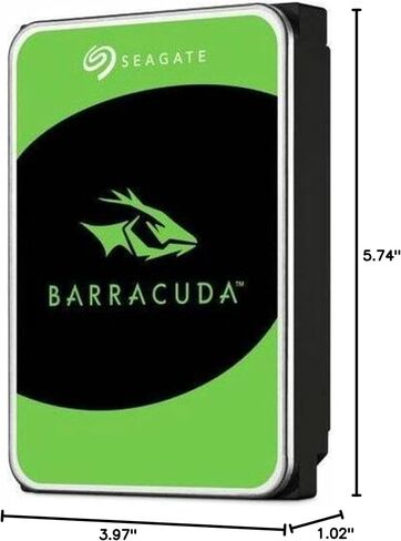 محرك الأقراص الصلبة الداخلي Seagate Barracuda سعة 24 تيرابايت، 7200 وحدة/دقيقة، ذاكرة تخزين مؤقت 512 ميجابايت، SATA 6 جيجابايت/ثانية، 3.5 بوصة (ST24000DM001) in Saudi Arabia