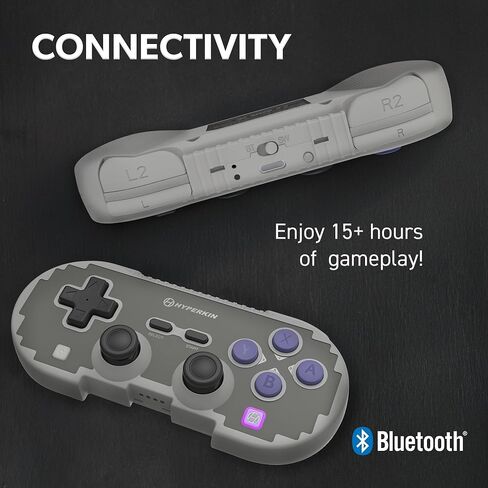 Hyperkin Retro Pixel Art Wireless Gaming Controller with Hall Effect Joystick, Bluetooth PC Controller with 15H Battery Life for Nintendo Switch, Switch 2/OLED/Lite, Steam, Windows 10/11, Android, iOS in Saudi Arabia