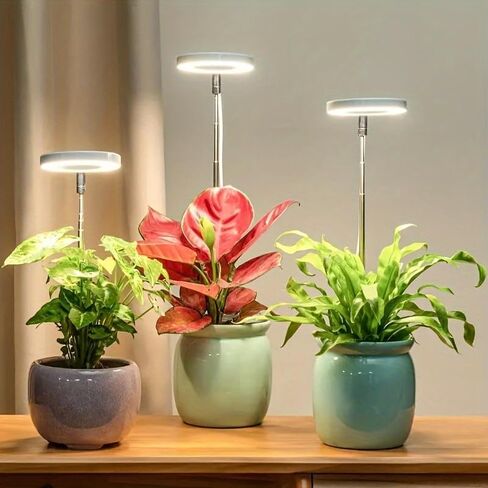 Plant Grow Light,LED Growing Light Full Spectrum for Indoor Plants,Height Adjustable, Automatic Timer, 5V Low Safe Voltage,Idea for Large Plant Light in Saudi Arabia