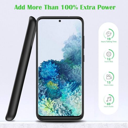 حافظة بطارية Feob لهاتف Galaxy S20 [6.2 بوصة]، حافظة شاحن محمولة قابلة لإعادة الشحن بقدرة 7500 مللي أمبير في الساعة، حزمة بطارية ممتدة لهاتف Samsung Galaxy S20 (ليس لـ S20 Plus، S20+، S20 Utral، S20FE) in Kuwait