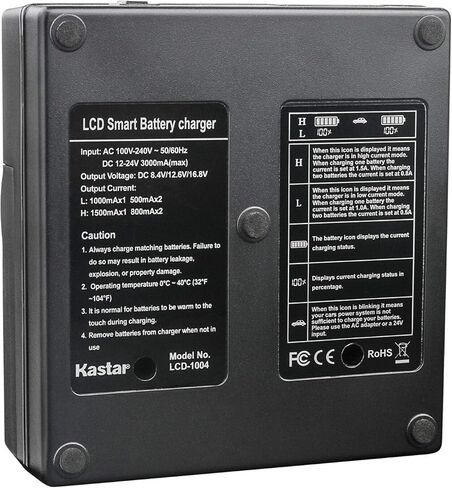 Kastar 1-Pack Battery and AC LCD Dual Fast Charger Compatible with Sony HD422 PHU-60K PXW-FS5 PXW-FS5K PXW-FS5M2 PXW-FS7 PXW-FS7K PXW-FS7M2 PXW-FS7M2K PXW-FX6 ILME-FX6 PXW-FX9 XDCAM PXW-FX9K Camera in Saudi Arabia