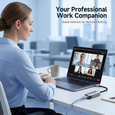 Cable Matters محول USB C إلى 10 جيجابت إيثرنت، محول 10 جيجابت من النوع C إلى إيثرنت، متوافق مع USB4 وThunderbolt 5/4/3، حرارة منخفضة وصامتة، سرعة في العالم الحقيقي: ~ 7 جيجابت في الثانية على نظام التشغيل Windows / ~ 5 جيجابت في الثانية على نظام التشغيل ma in Saudi Arabia