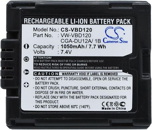 XSP Replacement Battery for NV-GS40, DZ-MV380A, DZ-MV580A, VDR-D308GK, NV-GS22EG-S, PV-GS35, NV-GS250B, DZ-GX20, NV-GS158GK, PV-GS400, NV-GS120, PV-GS250, DZ-GX3300(B), PV-GS55, DZ-MV78 in Saudi Arabia