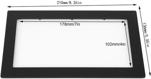 Generic 7in 2Din Car Stereo Frame, 178 x 102mm Black High Strength Plastic Dash Mount Trim Kit for 307 2003 2008, with Direct Replacement Original Standard Fitment in Saudi Arabia