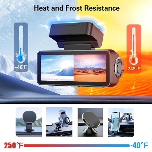 Double-Sided Adhesive Pads for Dash Cam Mount, 4PCS 2.84“ Square Heat Resistant Heavy Duty Sticky Pads for Car Windshield, Dashboard, GPS, EZ Pass and Camera Holders with 2 Adhesion Promoter in Saudi Arabia