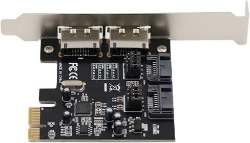 بطاقة كومبو موسعة PCI-E Express SATA3 SATA3.0 بسرعة 6 جيجابت/ثانية+eSATA SATA III ASM1061 in Saudi Arabia
