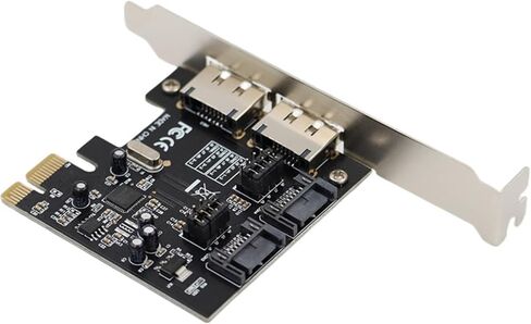 بطاقة كومبو موسعة PCI-E Express SATA3 SATA3.0 بسرعة 6 جيجابت/ثانية+eSATA SATA III ASM1061 in Saudi Arabia