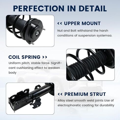 2PCS Front Shocks Absorbers Struts for 2004 2005 2006 Toyota Camry/Toyota Solara/Lexus ES330 (Exc. Adaptive Variable Suspension), Left & Right Complete Shocks w/Coil Spring Assembly 172205 172206 in Saudi Arabia