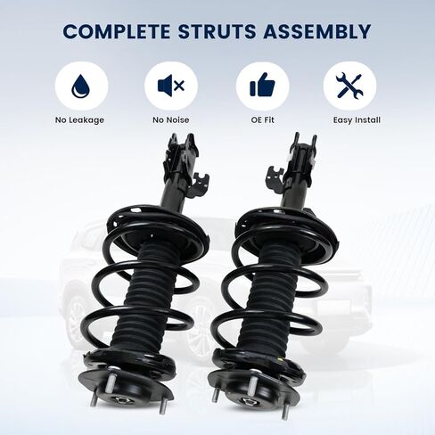 2PCS Front Shocks Absorbers Struts for 2004 2005 2006 Toyota Camry/Toyota Solara/Lexus ES330 (Exc. Adaptive Variable Suspension), Left & Right Complete Shocks w/Coil Spring Assembly 172205 172206 in Saudi Arabia