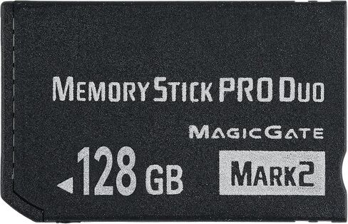 شريحة الذاكرة الأصلية MS 128GB عالية السرعة Pro Duo (Mark2) لـ PSP 3000 والكاميرا الرقمية - نقل سريع للبيانات، مساحة تخزين كبيرة، مثالية للتصوير المستمر in Kuwait