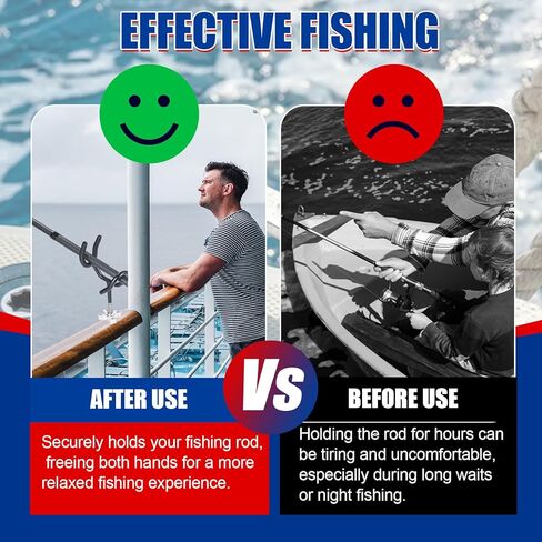 NYXOVA Fishing Rod Holders for Boat, 8 Pack 20 Degree Angle 4 Inch Sure Grip Steel Boat Rod Holders with Mounting Base, PVC Dipped Fishing Pole Holders for Boat, Ship, Yacht in Saudi Arabia