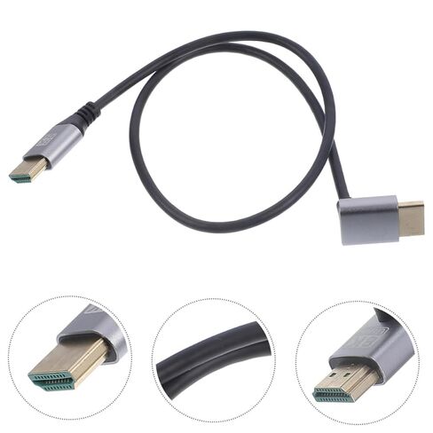 ARTIBETTER 8k High-Resolution Male to Male Video Cable 1 Meter Upward Elbow Connector for Display Screen Cord Compatible with Tv Couplers in Saudi Arabia