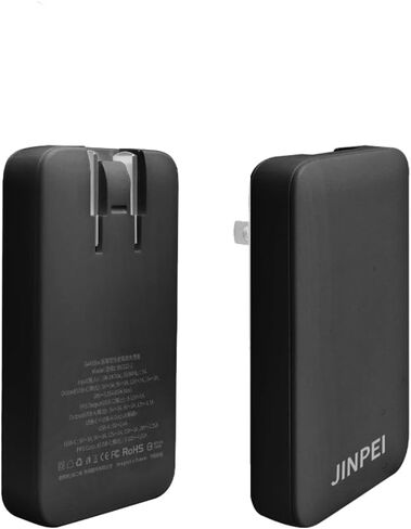 شاحن USB C بقدرة 65 وات، منفذ GaN Power Pro PPS متعدد المنافذ، محول سفر مدمج قابل للطي، متوافق مع MacBook Air Pro، Dell XPS، iPad، iPhone، Galaxy، موديل JC-365W in Kuwait