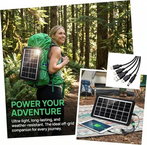 Solar Panel for Camera, 3W Solar Charger Compatible with Rings Spotlight &All-New Stick Up Outdoor Cam Battery, 10ft Long Cable with USB-C to Ring Barrel Plug Adapter(Black) in Saudi Arabia