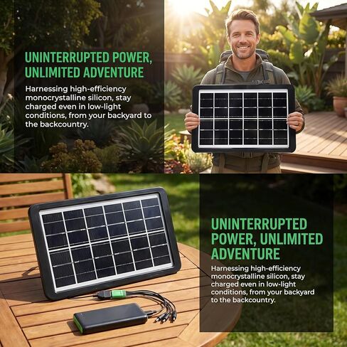 Solar Panel for Camera, 3W Solar Charger Compatible with Rings Spotlight &All-New Stick Up Outdoor Cam Battery, 10ft Long Cable with USB-C to Ring Barrel Plug Adapter(Black) in Saudi Arabia