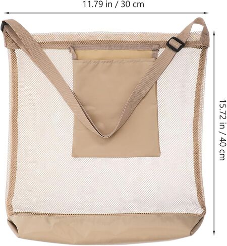 POPETPOP Mushroom Foraging Bag Large Breathable Mesh Crossbody Harvesting Pouch for Outdoor Garden Vegetable Berry and Fruit Picking in Saudi Arabia