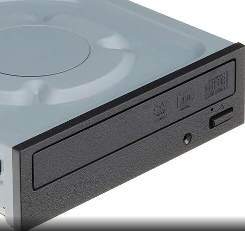 محرك ناسخ أقراص DVD/CD داخلي Lite-On IHAS124-04 24X SATA، ناسخ DVD±RW مزدوج الطبقة مع برنامج Nero 12 Essentials ومجموعة كابل SATA in Kuwait