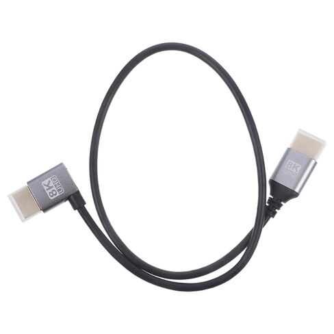 8k Male to Male Video Cord 1m with Left Bent Connector for Monitor and Tv, High-Speed Video Cable for PC and Set-top Box Electronics in Saudi Arabia
