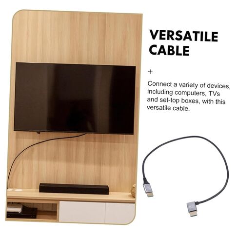 8k Male to Male Video Cord 1m with Left Bent Connector for Monitor and Tv, High-Speed Video Cable for PC and Set-top Box Electronics in Saudi Arabia