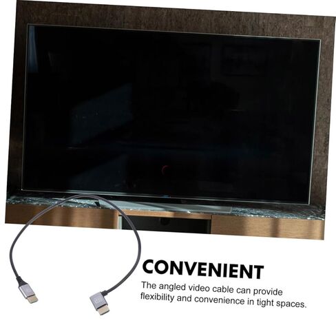 8k Male to Male Video Cord 1m with Left Bent Connector for Monitor and Tv, High-Speed Video Cable for PC and Set-top Box Electronics in Saudi Arabia