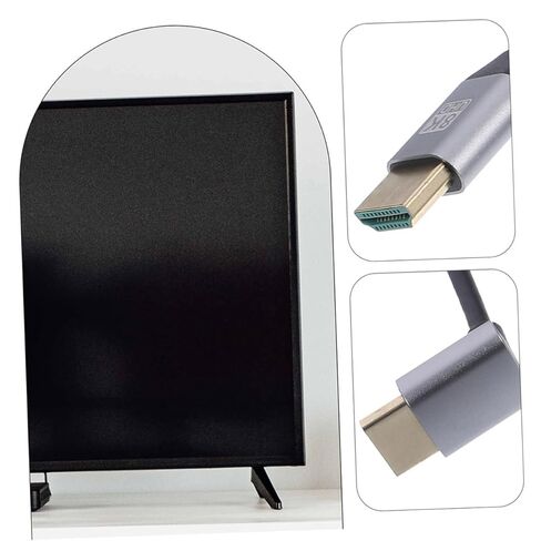 Toddmomy 8k Male to Male Video Cable Upward Angle 1 Meter High-Resolution Display Cord for Computer and Tv Connection Laptop Accessory in Saudi Arabia
