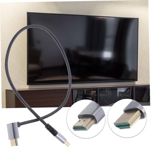 Toddmomy 8k Male to Male Video Cable Upward Angle 1 Meter High-Resolution Display Cord for Computer and Tv Connection Laptop Accessory in Saudi Arabia