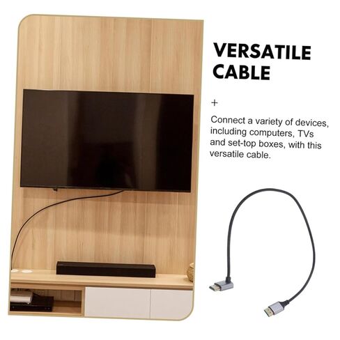 Toddmomy 8k Male to Male Video Cable Upward Angle 1 Meter High-Resolution Display Cord for Computer and Tv Connection Laptop Accessory in Saudi Arabia
