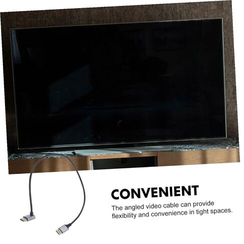 Toddmomy 8k Male to Male Video Cable Upward Angle 1 Meter High-Resolution Display Cord for Computer and Tv Connection Laptop Accessory in Saudi Arabia