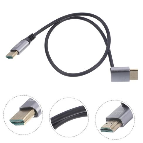 NOLITOY 8k High-Definition Cable Upward Elbow Male to Male Video Wire 1m for Monitor, Laptop, Tv Connection, PC and Projector Accessory in Saudi Arabia