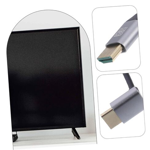 NOLITOY 8k High-Definition Cable Upward Elbow Male to Male Video Wire 1m for Monitor, Laptop, Tv Connection, PC and Projector Accessory in Saudi Arabia