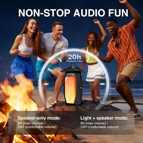 Olafus 2 Pack Outdoor RGB Bluetooth Speakers, 50W Wireless Outdoor Speakers with TWS Stereo Bass, IPX5 Waterproof Lantern Speakers for Pool Patio Garden Camping Party in Kuwait