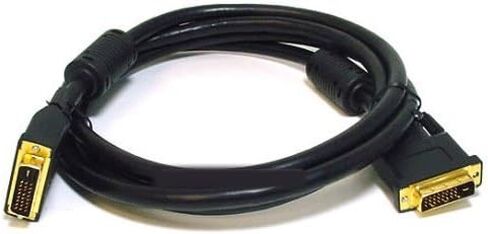 كابل DVI Male Digital/DVI Male Digital Dual Link 28AWG - 3FT (مطلي بالذهب/أسود) in Kuwait