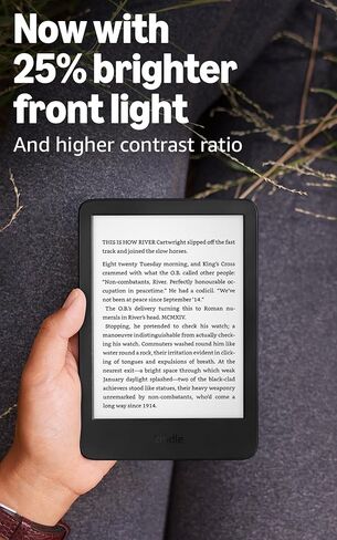 Amazon Kindle الجديد (16 جيجابايت) - جهاز Kindle الأخف والأكثر إحكاما، مع شاشة خالية من الوهج، وتقلب أسرع للصفحات، وإضاءة أمامية قابلة للتعديل، وعمر بطارية طويل - أسود + 3 أشهر من Kindle Unlimited (مع التجديد التلقائي) in Saudi Arabia