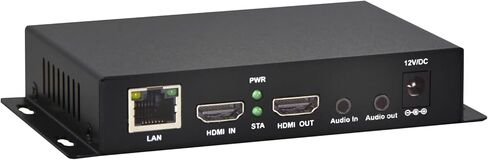 جهاز تشفير فيديو H.265/264/MJPEG Ultra Mini HDMI 1080P مع حلقة HDMI، HTTP، RTSP، RTMP/RTMPS، SRT، HLS، FLV، متوافق مع ONVIF، جهاز تشفير IPTV متعدد البث لـ YouTube Facebook Twitch Live in Kuwait