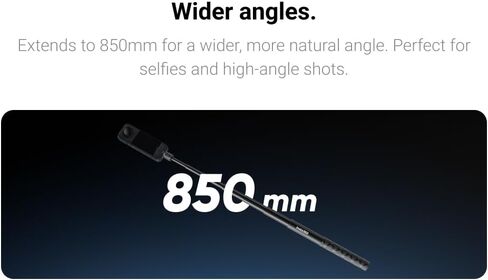Insta360 85cm Invisible Selfie Stick for Insta360 X5/X4/X3/X2/X, GO 3/2/ONE RS, Also Compaitiable with Other Action Cameras, Hero 12/11/10/9/8, DJI Osmo 4/3/2 in Saudi Arabia