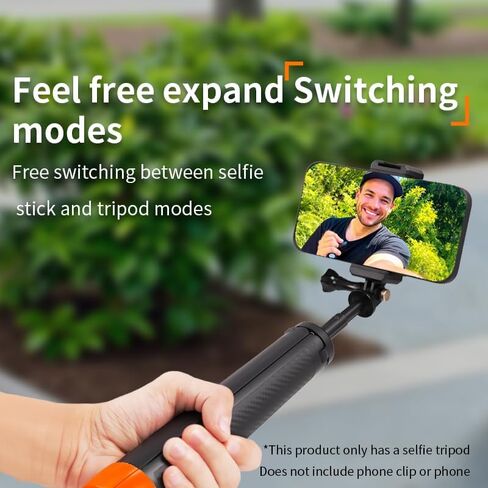 Floating Selfie Stick Tripod Suitable for GoPro Hero13 12 11 10 9 8 7 6 5 4 3, Mini Max Fusion Session,AKASO, SJCAM,Waterproof Extension Pole, Floating Handle Grip, Monopod,Stand for Action Cameras in Saudi Arabia
