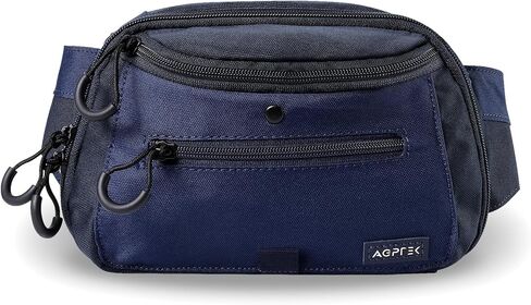 AGPTEK Tactical Fanny Pack for Men & Women, 2L CCW Waist Bag with Adjustable Holster, Compact Belt Bum Pouch for Travel, Hiking, Running, Fishing, EDC & Everyday Use, Blue in Saudi Arabia