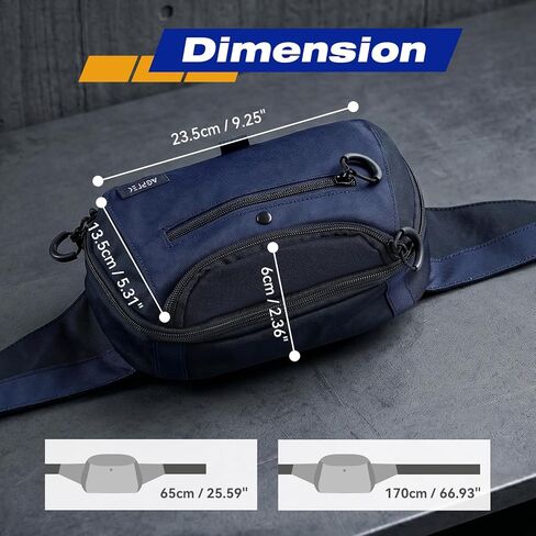 AGPTEK Tactical Fanny Pack for Men & Women, 2L CCW Waist Bag with Adjustable Holster, Compact Belt Bum Pouch for Travel, Hiking, Running, Fishing, EDC & Everyday Use, Blue in Saudi Arabia