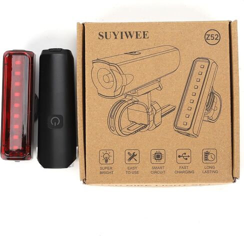 2026 New 1200LM Wide Angle Bike Lights for Night Riding, 3+5 Modes & IP65 Waterproof Bike Reflectors, Long-Lasting USB Rechargeable Bicycle Lights Front and Rear for Road Mountain Cycling in Saudi Arabia
