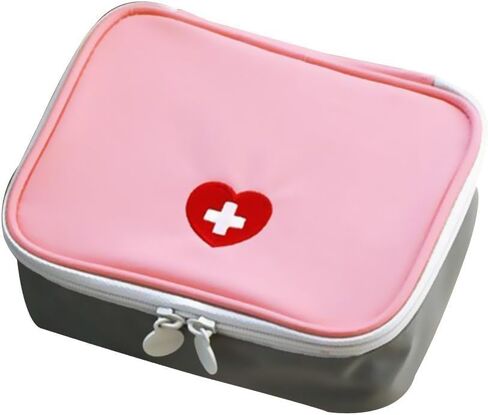 Pink Portable First Aid Kit, Mini Outdoor First Aid Kit Bag, Travel Portable Medicine Organizer Emergency Kit First Aid Kits, Mini Emergency Medical Bag Office, Travel, Camping, Sports, School in Saudi Arabia